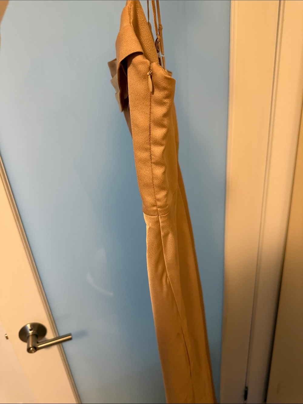 Park & Fifth gold Slip Midi Dress with Cowl Neck - Picture 3 of 6